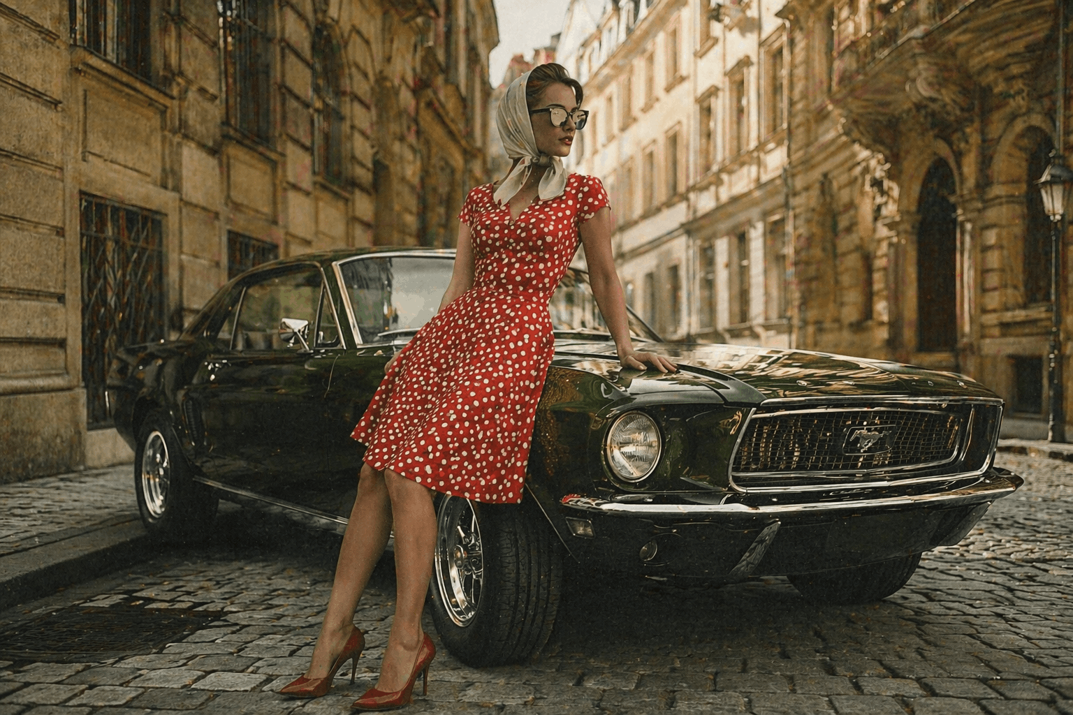 Фотосессия с Mustang 1969 на венских улицах