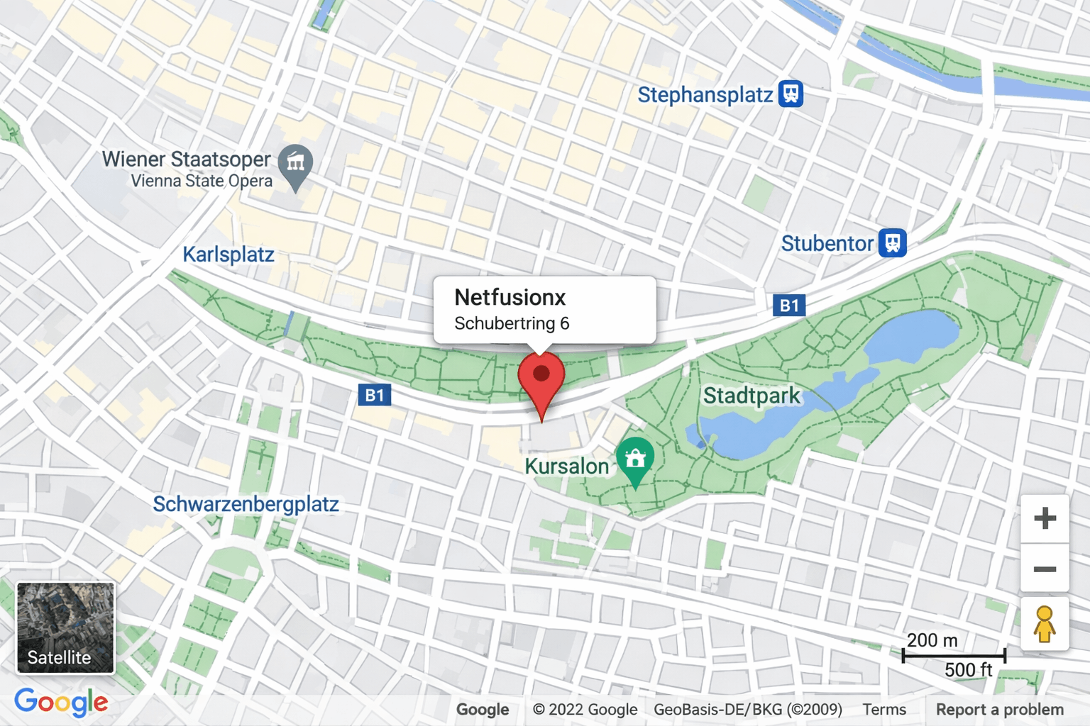 Карта: Schubertring 6, 1010 Wien — Netfusionx